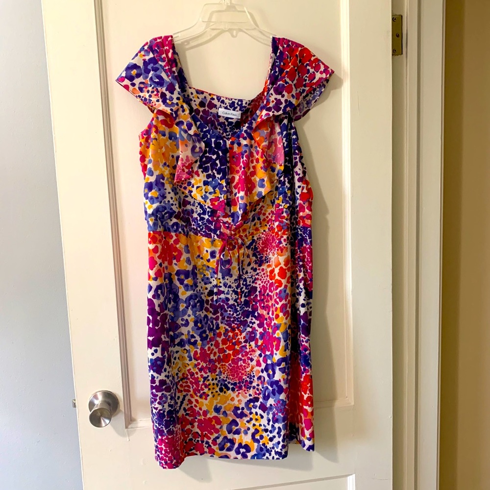 Calvin Klein / Multi-Color Midi Dress